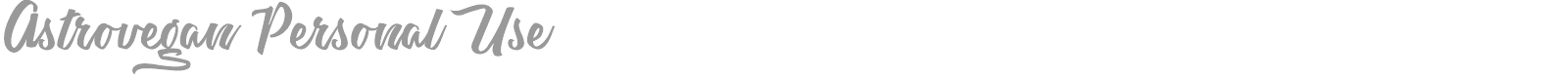 Astrovegan font preview